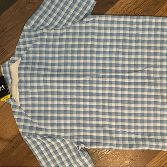 Men's Under Armour Dockside Button-Down Shirt blue plaid - Picture 5 of 6